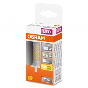 Bec LED Osram LINE, R7s, 12W (100W), 1521 lm, lumina calda (2700K), 78mm, Ø29mm