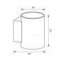 Aplica Vivalux ROUND ADEL, G9, IP20, 80x100x100mm, Negru-Auriu, bec neinclus