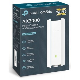 Wireless Access Point TP-Link EAP650-Outdoor, AX3000 Wireless Dual Band Indoor/Outdoor Access Point, 802.3at PoE, STANDARDE WIRE