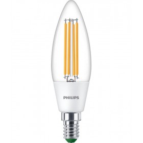 Bec LED Philips Classic B35, Ultra Efficient Light, E14, 2.3W (40W), 485 lm, lumina neutra (4000K)