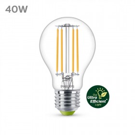 Bec LED Philips Classic A60, Ultra Efficient Light, E27, 2.3W (40W), 485 lm, lumina calda (3000K)