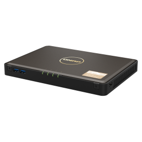 NAS QNAP 464 4-Bay, CPU Intel Celeron Jasper Lake N5105/N5095 Quad Core, burst max. 2.9GHz, RAM onboard 8GB DDR4 (not expandable