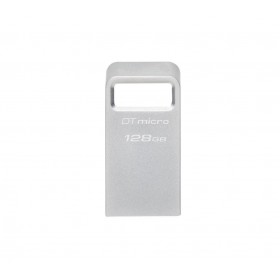 Memorie USB Flash Drive Kingston 128GB Data Traveler Micro, USB 3.2 Gen1, Metalic