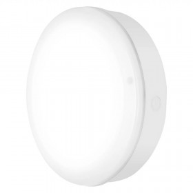 Aplica LED pentru exterior Ledvance SURFACE BULKHEAD 300 ON/OFF, 15W, 1400 lm, lumina neutra (4000K), IP65, Ø30cm, plastic, Alb