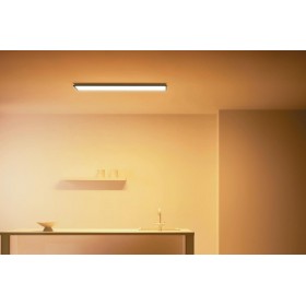 Panou LED WiZ Panel RT, Wi-Fi, control vocal, 36W, 3400 lm, lumina alba (2700-6500K), IP20, 120x30cm, Negru