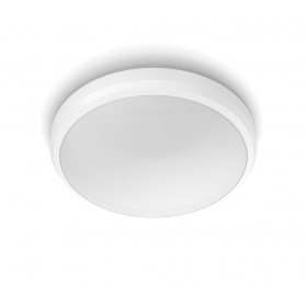 Plafoniera LED Philips Doris CL257, 6W, 640 lm, lumina neutra (4000K), IP44, 22cm, Alb