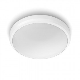 Plafoniera LED Philips Doris CL257, 6W, 600 lm, lumina calda (2700K), IP44, 22cm, Alb