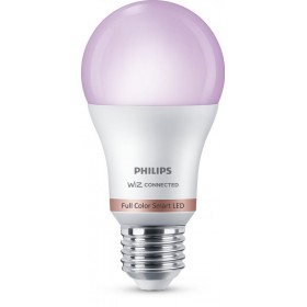 Bec LED RGB inteligent Philips Bulb A60, Wi-Fi, Bluetooth, E27, 8W (60W), 806 lm, lumina alba si color (2200-6500K)