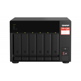 NAS QNAP 673A 6-Bay, CPU AMD Ryzen V1000 series V1500B 4C/8T 2.2 GHz, RAM 8GB (1x 8GB) DDR4 (2 x SODIMM slots, max. 64GB total, 