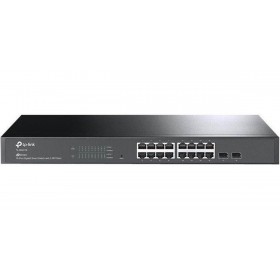 Switch TP-Link TL-SG2218, 16 porturi Gigabit, 2 Gigabit SFP, Fanless, Switching Capacity: 36 Gbps, Packet Forwarding Rate: 26.8 