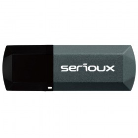 Memorie USB Flash Drive Serioux 64 GB DataVault V153, USB 2.0, black, dimensiuni 54,4 x 19,3 x 7,3 mm, greutate 12g, rata de tra