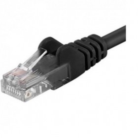 Patchcord UTP RJ45-RJ45 Cat.5e 1m negru,UTP-5E-1-BK, pachcord din cupru